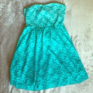 Beautiful blue ombré lace dress